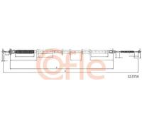 Cavo freno a mano posteriore 12.0716 COFLE per FIAT GRANDE PUNTO PUNTO PUNTO EVO