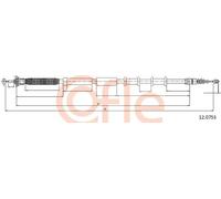 Cavo freno a mano posteriore 12.0753 COFLE per FIAT ALFA ROMEO ABARTH