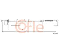 Cavo freno a mano posteriore 12.0765 COFLE per FORD FIAT