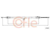 Cavo freno a mano posteriore 17.0007 COFLE per NISSAN MICRA III MICRA C+C III