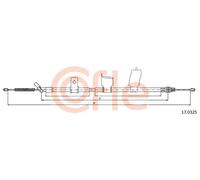 Cavo freno a mano posteriore 17.0325 COFLE per NISSAN QASHQAI / QASHQAI +2 I