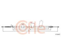 Cavo freno a mano posteriore 17.0327 COFLE per NISSAN QASHQAI / QASHQAI +2 I