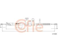 Cavo freno a mano posteriore 17.0366 COFLE per NISSAN PICK UP NP300 PICKUP
