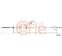 Cavo freno a mano posteriore 17.1103 COFLE per TOYOTA YARIS