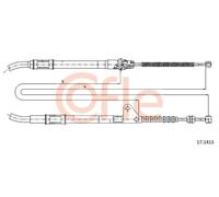 Cavo freno a mano posteriore 17.1413 COFLE per TOYOTA AVENSIS AVENSIS Liftback