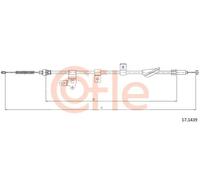 Cavo freno a mano posteriore 17.1439 COFLE per TOYOTA COROLLA Verso