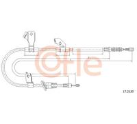 Cavo freno a mano posteriore 17.2120 COFLE per SMART MITSUBISHI