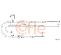 Cavo freno a mano posteriore 17.2122 COFLE per SMART MITSUBISHI