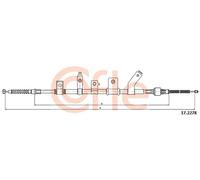 Cavo freno a mano posteriore 17.2278 COFLE per MITSUBISHI L200 / TRITON
