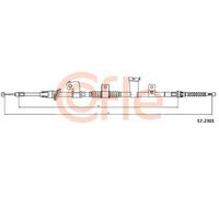Cavo freno a mano posteriore 17.2301 COFLE per MITSUBISHI CITROËN
