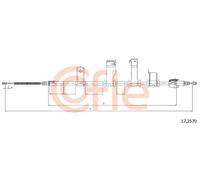Cavo freno a mano posteriore 17.2570 COFLE per HYUNDAI i20 I i10 I
