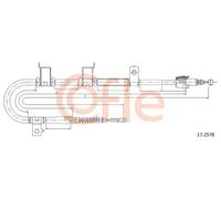 Cavo freno a mano posteriore 17.2578 COFLE per HYUNDAI i30