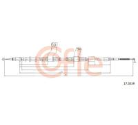 Cavo freno a mano posteriore 17.3514 COFLE per CHEVROLET SPARK