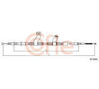 Cavo freno a mano posteriore 17.3515 COFLE per CHEVROLET DAEWOO