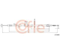 Cavo freno a mano posteriore 17.5049 COFLE per SUZUKI IGNIS I