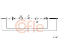 Cavo freno a mano posteriore 17.6027 COFLE per KIA RIO I Hatchback RIO II