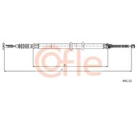 Cavo freno a mano posteriore 491.12 COFLE per FIAT MULTIPLA