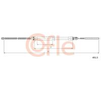 Cavo freno a mano posteriore 491.5 COFLE per PEUGEOT CITROËN FIAT LANCIA