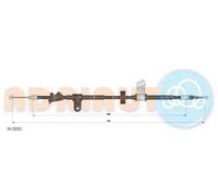 Cavo freno a mano posteriore Dx 01.0252 ADRIAUTO per ALFA ROMEO 159