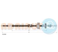 Cavo freno a mano posteriore Dx 05.0264 ADRIAUTO per BMW 7