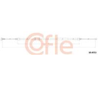 Cavo freno a mano posteriore Dx 10.4753 COFLE per PEUGEOT CITROËN