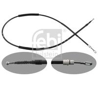 Cavo freno a mano posteriore Dx 100563 FEBI BILSTEIN per AUDI SEAT