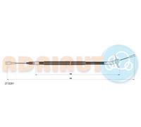 Cavo freno a mano posteriore Dx 27.0281 ADRIAUTO per MERCEDES-BENZ