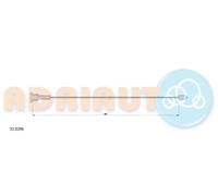 Cavo freno a mano posteriore Dx 33.0286 ADRIAUTO per OPEL CORSA C TIGRA TwinTop