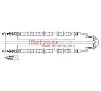 METZGER 11.5864 Cavo freno a mano