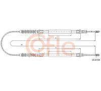 Cavo freno a mano posteriore Freno a tamburo 10.4724 COFLE per PEUGEOT FIAT