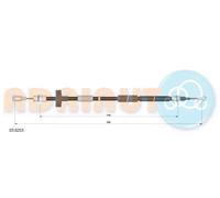 Cavo freno a mano posteriore Sx 03.0253 ADRIAUTO per AUDI SEAT