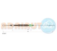 Cavo freno a mano posteriore Sx 07.0271 ADRIAUTO per CITROËN C5 I C5 I Break