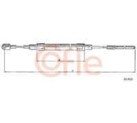 Cavo freno a mano posteriore Sx 10.415 COFLE per BMW 5 6 7