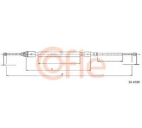 Cavo freno a mano posteriore Sx 10.4520 COFLE per CITROËN C3 I C3 Pluriel C3 II