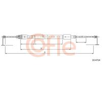 Cavo freno a mano posteriore Sx 10.4714 COFLE per CITROËN C3 I C3 Pluriel