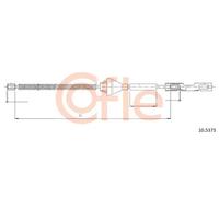 Cavo freno a mano posteriore Sx 10.5373 COFLE per FORD FOCUS II FOCUS II Turnier