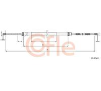 Cavo freno a mano posteriore Sx 10.6541 COFLE per RENAULT TWINGO I TWINGO II