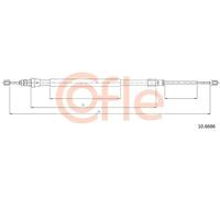 Cavo freno a mano posteriore Sx 10.6686 COFLE per RENAULT MEGANE II