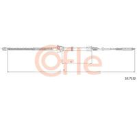 Cavo freno a mano posteriore Sx 10.7132 COFLE per SEAT VW