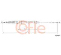 Cavo freno a mano posteriore Sx 10.7141 COFLE per SEAT AUDI VW