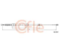 Cavo freno a mano posteriore Sx 10.7437 COFLE per VW CADDY III MPV / Space wagon