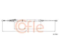 Cavo freno a mano posteriore Sx 10.7560 COFLE per AUDI TT Roadster TT