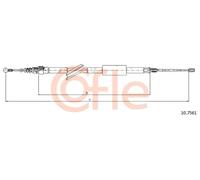 Cavo freno a mano posteriore Sx 10.7561 COFLE per AUDI TT TT Roadster