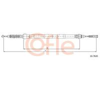Cavo freno a mano posteriore Sx 10.7620 COFLE per VW FORD SEAT