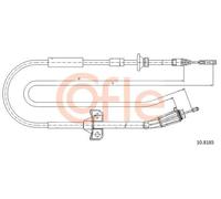 Cavo freno a mano posteriore Sx 10.8185 COFLE per VOLVO S80 I V70 II