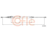 Cavo freno a mano posteriore Sx 10.9033 COFLE per SKODA SEAT VW