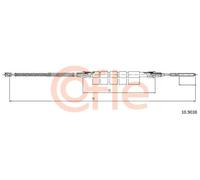 Cavo freno a mano posteriore Sx 10.9038 COFLE per SKODA VW