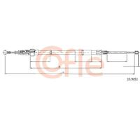 Cavo freno a mano posteriore Sx 10.9051 COFLE per SKODA ROOMSTER