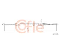 Cavo freno a mano posteriore Sx 10.9463 COFLE per MERCEDES-BENZ CLASSE C