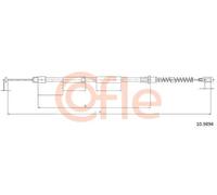 Cavo freno a mano posteriore Sx 10.9894 COFLE per VW MERCEDES-BENZ